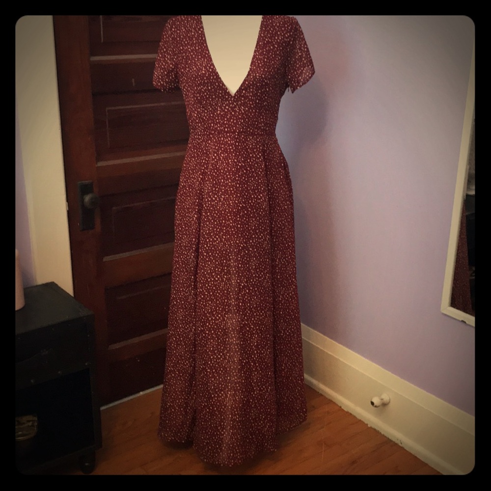 Short sleeve maxi dress
